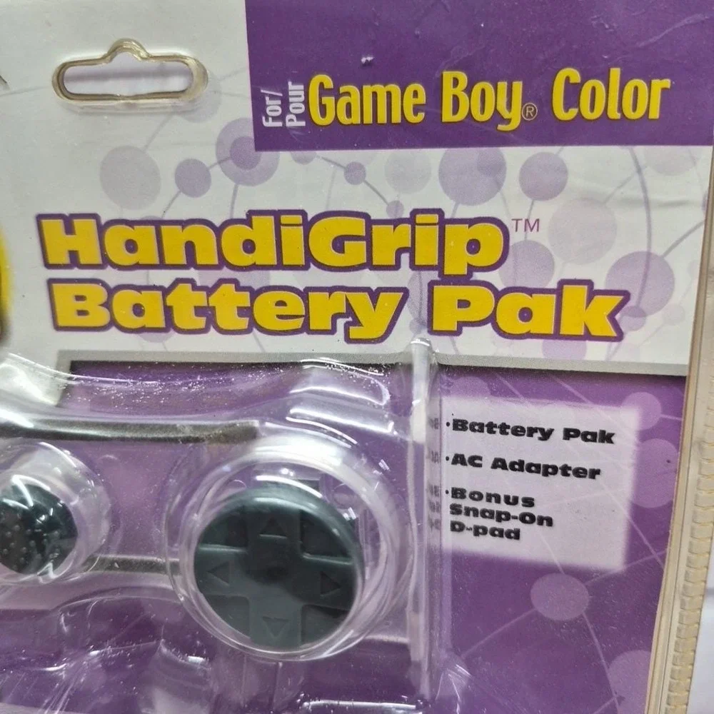 InterAct HandiGrip Battery Pak for Game Boy Color Translucent New GBC Accessory